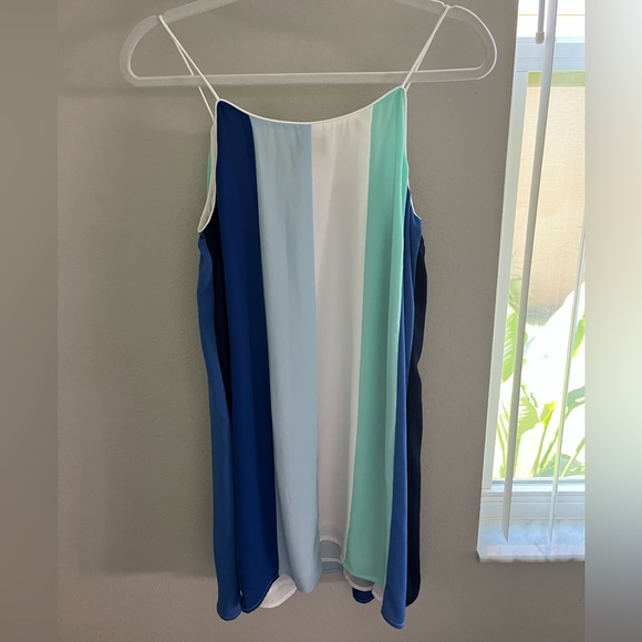 Francesca's Collections - Jun & Ivy - Aqua Blue Swing Mini Dress - Size XS - Picture 4 of 7